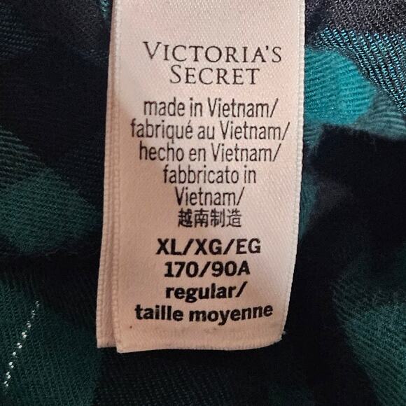 Victorias Secret Metallic Plaid Lounge Pants Size XL - Picture 3 of 4